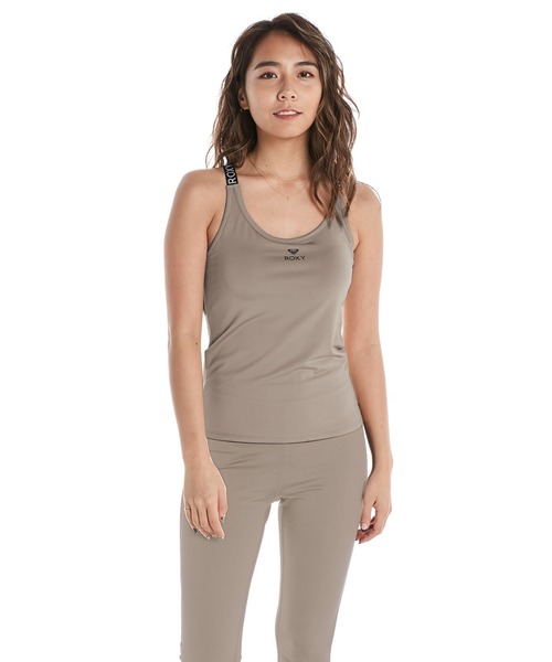 ROXY(ロキシー)の「MY 1ST ROXY TANK/ロキシータンクトップ(タンクトップ・レディース・ブラック/ベージュ/チャコールグレー・LARGE/MEDIUM/SMALL)」の1枚目の写真