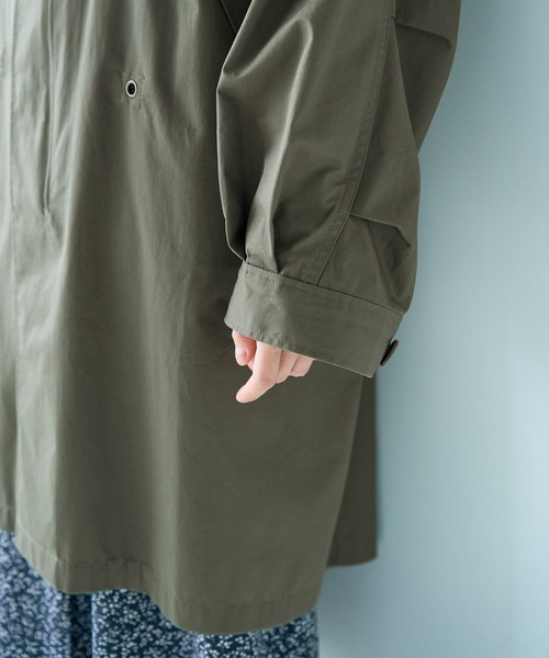 haco!(ハコ)の「これさえあれば甘辛コーデが簡単に決まる!ワンピースやスカートに合わせてキリリと着こなしたいミリタリー風アウター(その他アウター・レディース・カーキ・SMALL/MEDIUM/LARGE/X-LARGE)」の5枚目の写真