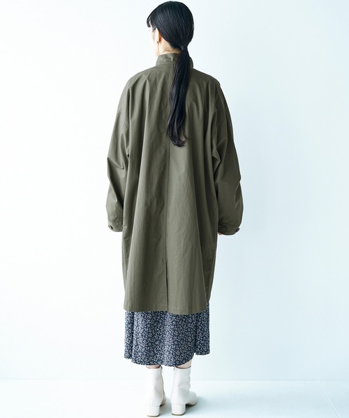 haco!(ハコ)の「これさえあれば甘辛コーデが簡単に決まる!ワンピースやスカートに合わせてキリリと着こなしたいミリタリー風アウター(その他アウター・レディース・カーキ・SMALL/MEDIUM/LARGE/X-LARGE)」の3枚目の写真