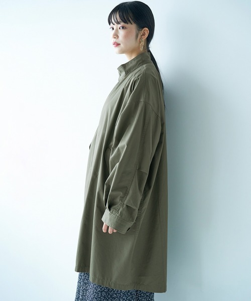 haco!(ハコ)の「これさえあれば甘辛コーデが簡単に決まる!ワンピースやスカートに合わせてキリリと着こなしたいミリタリー風アウター(その他アウター・レディース・カーキ・SMALL/MEDIUM/LARGE/X-LARGE)」の11枚目の写真