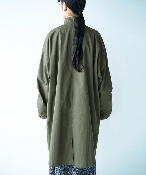 haco!(ハコ)の「これさえあれば甘辛コーデが簡単に決まる!ワンピースやスカートに合わせてキリリと着こなしたいミリタリー風アウター(その他アウター・レディース・カーキ・SMALL/MEDIUM/LARGE/X-LARGE)」の4枚目の写真