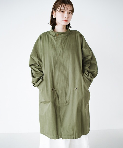 haco!(ハコ)の「これさえあれば甘辛コーデが簡単に決まる!ワンピースやスカートに合わせてキリリと着こなしたいミリタリー風アウター(その他アウター・レディース・カーキ・SMALL/MEDIUM/LARGE/X-LARGE)」の21枚目の写真