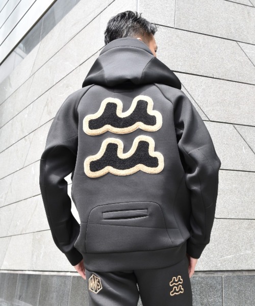 muta(ムータ)の「【別注】muta MARINE/ムータ マリン/ボンディングフーディ(パーカー・メンズ・ブラック/グレー・7/6/4/5)」の2枚目の写真