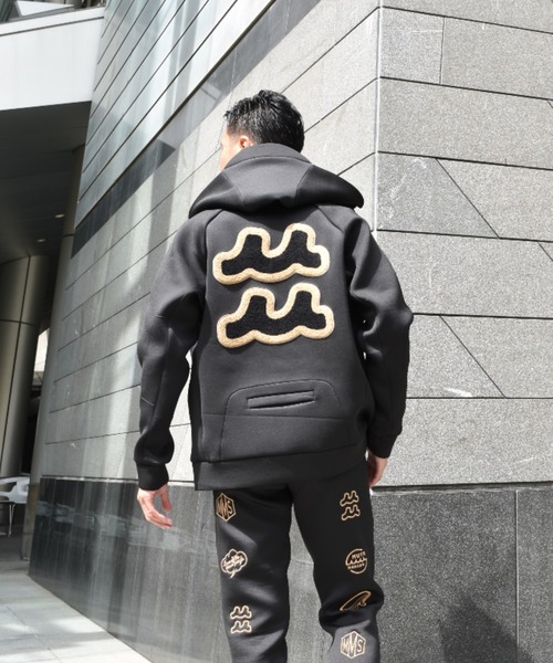 muta(ムータ)の「【別注】muta MARINE/ムータ マリン/ボンディングフーディ(パーカー・メンズ・ブラック/グレー・7/6/4/5)」の5枚目の写真
