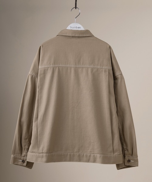 Dickies(ディッキーズ)の「【DICKIES/ディッキーズ】ビッグポケットワークジャケット/ビックシルエット(カバーオール・メンズ・ブラック/ベージュ/グレイッシュベージュ・M/L/XL)」の15枚目の写真