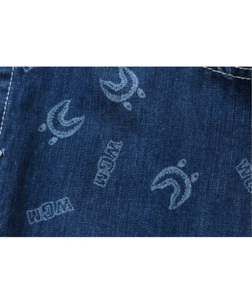 A BATHING APE(アベイシングエイプ)の「SHARK PATTERN DENIM ONEPIECE L(ワンピース・レディース・インディゴブルー・SMALL/X-SMALL)」の5枚目の写真