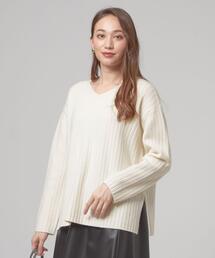 closet story | <closet story(クローゼットストーリー)>ヒラリブ イージー Vネック ニット(ニット/セーター)