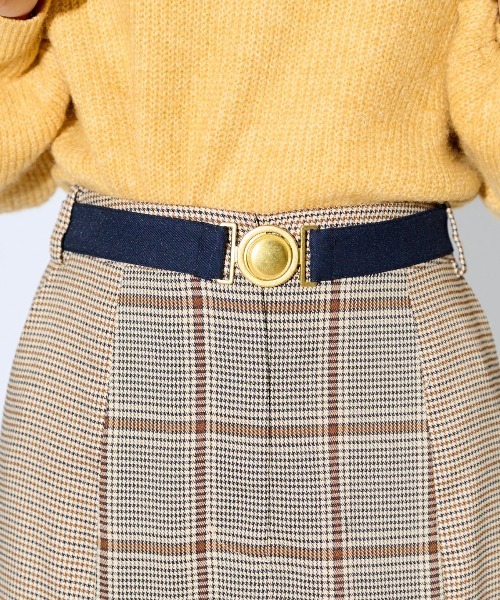 REDYAZEL（レディアゼル）の「ブロッキングチェックフレアスカート（スカート・レディース・ブラウン/グリーン/グレー・MEDIUM/SMALL）」の22枚目の写真