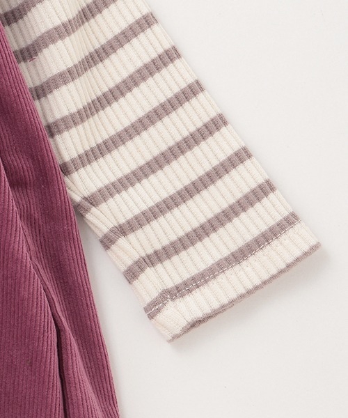 petit main（プティマイン）の「ジャンスカドッキングワンピース（ワンピース・キッズ・カーキ/ピンク・110cm/120cm/130cm/80ｃｍ/100cm/90cm）」の7枚目の写真