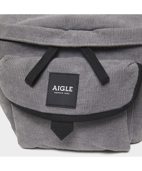 AIGLE（エーグル）の「ミュルーズ コーデュロイ ウェストバッグ（ボディバッグ/ウエストポーチ・レディース・ベージュ/グレー・FREE）」の7枚目の写真
