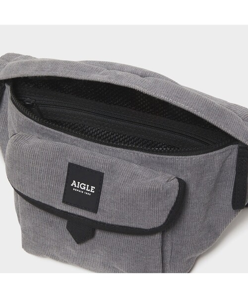 AIGLE（エーグル）の「ミュルーズ コーデュロイ ウェストバッグ（ボディバッグ/ウエストポーチ・レディース・ベージュ/グレー・FREE）」の11枚目の写真
