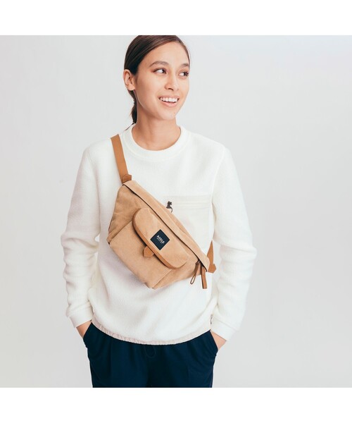 AIGLE（エーグル）の「ミュルーズ コーデュロイ ウェストバッグ（ボディバッグ/ウエストポーチ・レディース・ベージュ/グレー・FREE）」の14枚目の写真