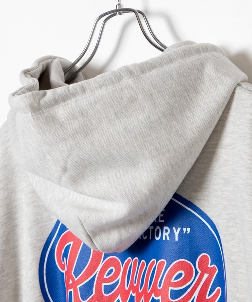 WEGO（ウィゴー）の「WEGO/ヘビーウエイトFACTORYロゴBIGプルパーカ（パーカー・メンズ・ダークグリーン/オートミール/ホワイト/ブルー・MEDIUM/LARGE）」の9枚目の写真