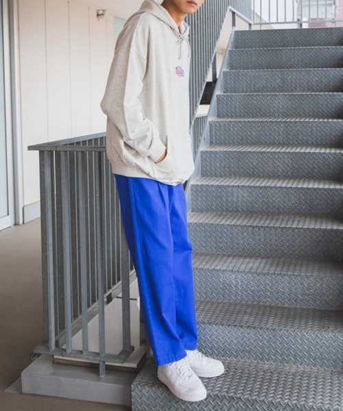 WEGO（ウィゴー）の「WEGO/ヘビーウエイトFACTORYロゴBIGプルパーカ（パーカー・メンズ・ダークグリーン/オートミール/ホワイト/ブルー・MEDIUM/LARGE）」の5枚目の写真