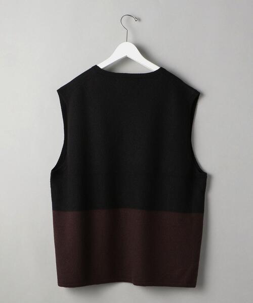 MHL.(エムエイチエル)の「<MHL.> FELTED D/W VEST/べスト(ベスト・メンズ・ブラック・L)」の2枚目の写真