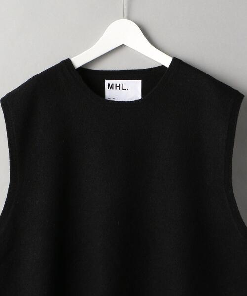 MHL.(エムエイチエル)の「<MHL.> FELTED D/W VEST/べスト(ベスト・メンズ・ブラック・L)」の3枚目の写真