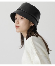 FAUX LEATHER BUCKET HAT/フェイクレザーバケットハット