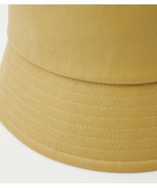 AZUL by moussy（アズールバイマウジー）の「FAUX LEATHER BUCKET HAT/フェイクレザーバケットハット（ハット・レディース・ブラック/ベージュ/ライトグリーン・FREE）」の19枚目の写真
