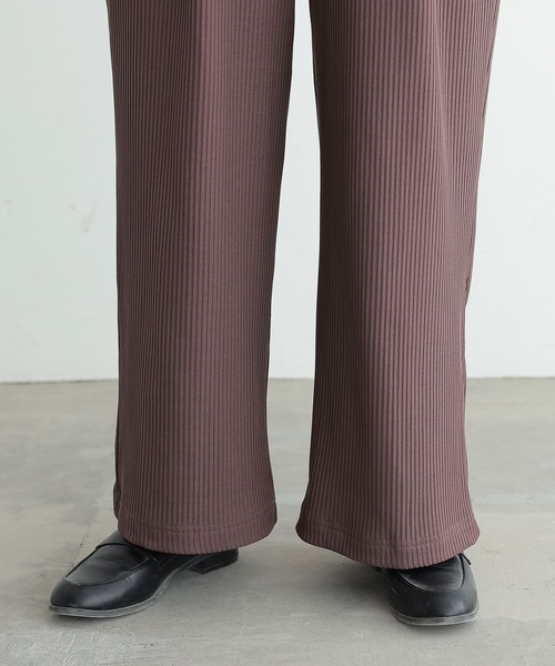 osharewalker（オシャレウォーカー）の「『裏起毛ワイドリブパンツ』（その他パンツ・レディース・モカ/ピンク/ブラック/グリーン・2/1）」の16枚目の写真