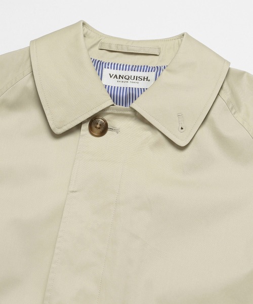 VANQUISH（ヴァンキッシュ）の「ステンカラーコート（ステンカラーコート・メンズ・サックスブルー・S）」の14枚目の写真
