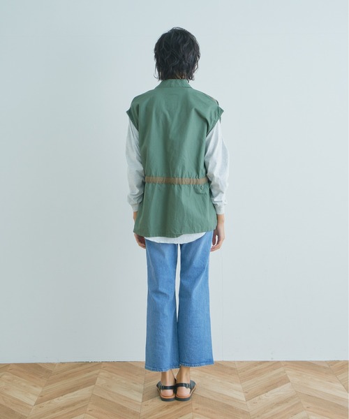 ★ GILET ミリタリーリメイクジャケット　リメイク KHA:KI カーキ ミリタリーリメイクジャケット REMAKE MILITARY