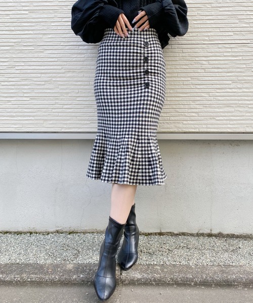Loueme(ルエム)の「ニットマーメイドスカート(スカート・レディース・ブラック/その他・FREE)」の11枚目の写真