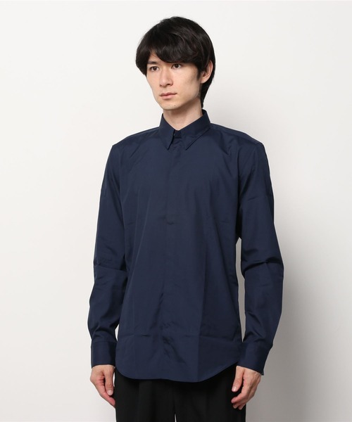 JOHN LAWRENCE SULLIVAN（ジョンローレンスサリバン）の「BROADCLOTH BUTTON DOWN SHIRT（シャツ/ブラウス・メンズ・ネイビー/ホワイト/ブラック・36/34/38/46/44/42/48/50）」の7枚目の写真