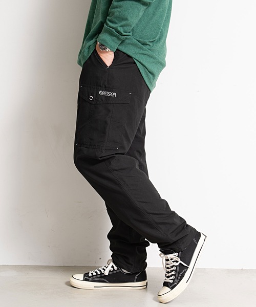 OUTDOOR PRODUCTS（アウトドアプロダクツ）の「『OUTDOOR/アウトドア』ポリビーチ裏フリースカーゴパンツ（カーゴパンツ・メンズ・グレー/ダークオリーブ/ベージュ系その他/ブラック・L/XL/M）」の16枚目の写真