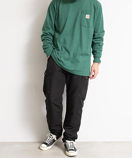 OUTDOOR PRODUCTS（アウトドアプロダクツ）の「『OUTDOOR/アウトドア』ポリビーチ裏フリースカーゴパンツ（カーゴパンツ・メンズ・グレー/ダークオリーブ/ベージュ系その他/ブラック・L/XL/M）」の22枚目の写真