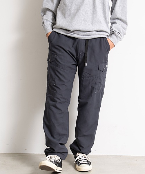 OUTDOOR PRODUCTS（アウトドアプロダクツ）の「『OUTDOOR/アウトドア』ポリビーチ裏フリースカーゴパンツ（カーゴパンツ・メンズ・グレー/ダークオリーブ/ベージュ系その他/ブラック・L/XL/M）」の5枚目の写真