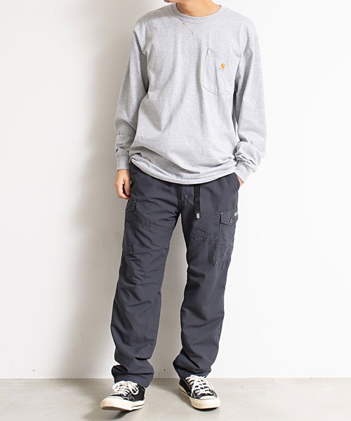 OUTDOOR PRODUCTS（アウトドアプロダクツ）の「『OUTDOOR/アウトドア』ポリビーチ裏フリースカーゴパンツ（カーゴパンツ・メンズ・グレー/ダークオリーブ/ベージュ系その他/ブラック・L/XL/M）」の14枚目の写真