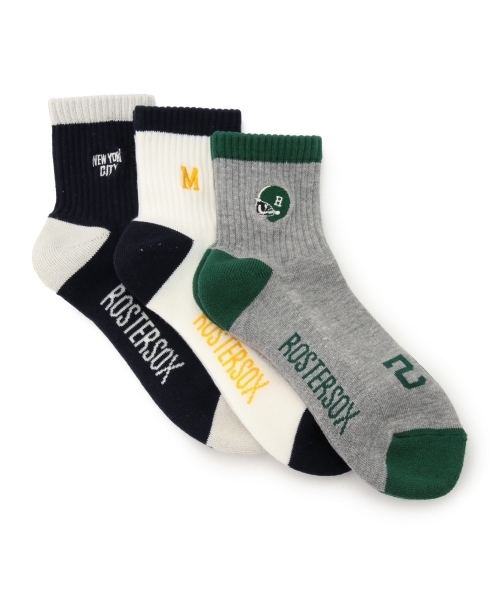BEAMS BOY（ビームスボーイ）の「ROSTER SOCKS / EMBLEM SOX（ソックス/靴下・レディース・ホワイト/グレー/ネイビー・ONE SIZE）」の6枚目の写真