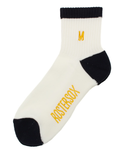 BEAMS BOY（ビームスボーイ）の「ROSTER SOCKS / EMBLEM SOX（ソックス/靴下・レディース・ホワイト/グレー/ネイビー・ONE SIZE）」の2枚目の写真