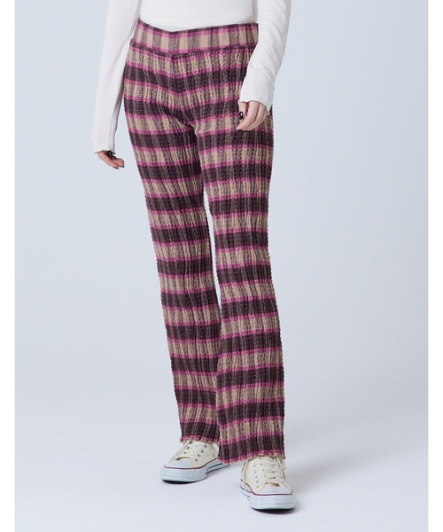 【セール】Flannel shirring pants（その他パンツ）｜Little sunny bite（リトルサニーバイト）