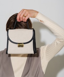 Aunt Marie's | バイカラースクエアミニショルダー / ハンドバッグ(ハンドバッグ)