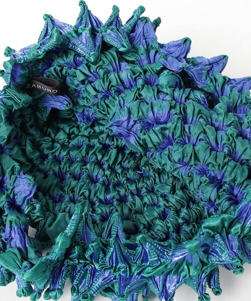 BUNZABURO（ブンザブロウ）の「BAI SHIBORI PETIT BAG TIE DYE（ハンドバッグ・メンズ・ブルー・FREE）」の2枚目の写真