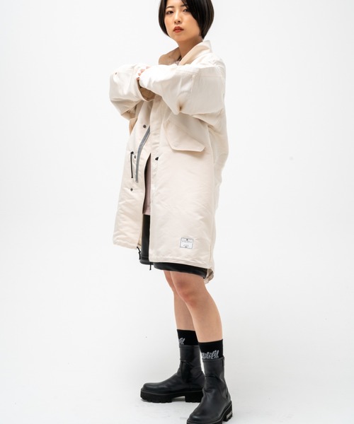 EFFECTEN(エフェクテン)の「【effecten/エフェクテン】comfy Mods coat(モッズコート・メンズ・ブラック/クリーム・FREE)」の10枚目の写真