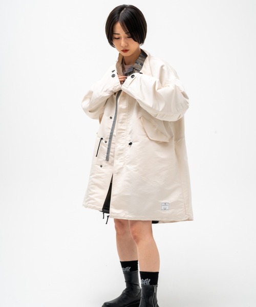 EFFECTEN(エフェクテン)の「【effecten/エフェクテン】comfy Mods coat(モッズコート・メンズ・ブラック/クリーム・FREE)」の16枚目の写真