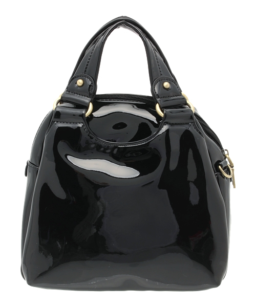 OUTLET（アウトレット）の「【Chez toi】エナメル2WAYショルダー（ショルダーバッグ・レディース・ピンク/ベージュ/ブラック・FREE）」の5枚目の写真
