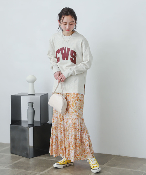 SENSE OF PLACE by URBAN RESEARCH（センスオブプレイスバイアーバンリサーチ）の「ティアードスカート（スカート・レディース・ブルー系その他/ライトベージュ/オレンジ系その他/ブラック/イエロー/グリーン/ブルー・ONE）」の20枚目の写真