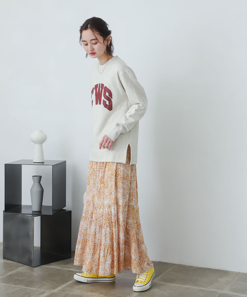 SENSE OF PLACE by URBAN RESEARCH（センスオブプレイスバイアーバンリサーチ）の「ティアードスカート（スカート・レディース・ブルー系その他/ライトベージュ/オレンジ系その他/ブラック/イエロー/グリーン/ブルー・ONE）」の18枚目の写真