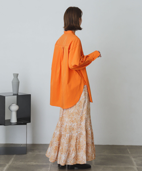 SENSE OF PLACE by URBAN RESEARCH（センスオブプレイスバイアーバンリサーチ）の「ティアードスカート（スカート・レディース・ブルー系その他/ライトベージュ/オレンジ系その他/ブラック/イエロー/グリーン/ブルー・ONE）」の10枚目の写真