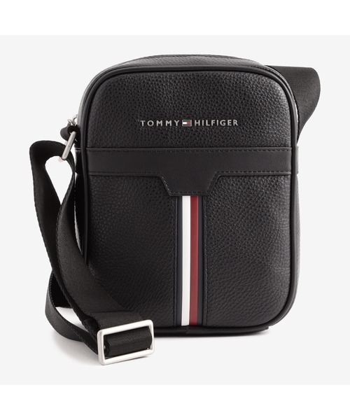 TOMMY HILFIGER(トミーヒルフィガー)の「ミニリポーターバッグ(ショルダーバッグ・メンズ・ブラック・FREE)」の1枚目の写真