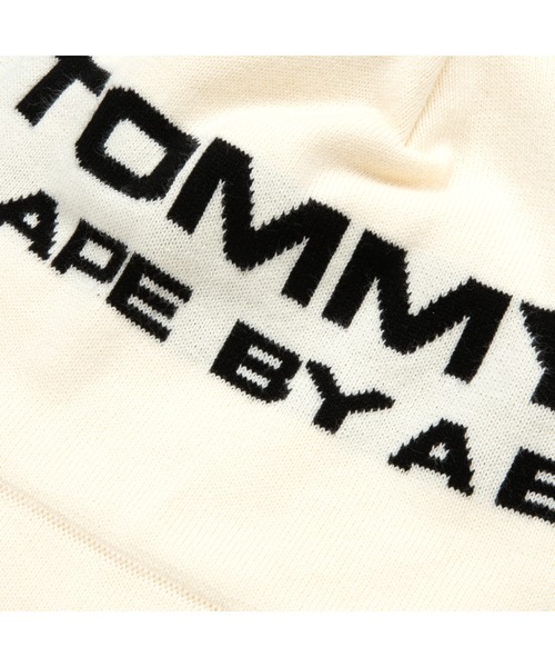 AAPE BY A BATHING APE（エーエイプバイアベイシングエイプ）の「Tommy x AAPE Logo Jacquard Knit Cap（ニットキャップ/ビーニー・メンズ・Navy/ブラック/アイボリー・FREE）」の13枚目の写真