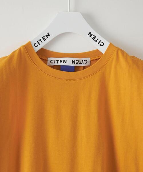 CITEN（シテン）の「＜CITEN（シテン）＞タックノースリーブ カットトップ -吸水速乾-（Tシャツ/カットソー・レディース・ホワイト/ブラック/オレンジ/マスタード/ライム/ライトブルー・FREE）」の22枚目の写真