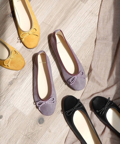 minia（ミニア）の「フラットバレエ　◇（バレエシューズ・レディース・シルバー系/ゴールド系/ブラック/パープル/イエロー/ライトベージュ/ブラック系その他/レッド/ゴールド系その他/シルバー/ブラック系その他2・L/S/LL/M）」の18枚目の写真