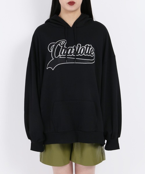 WC（ダブル シー）の「ロゴビッグプルパーカー（パーカー・レディース・ブラウン/ピンク/グリーン/ブラック・FREE）」の7枚目の写真