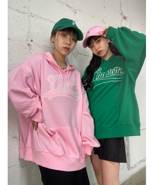 WC（ダブル シー）の「ロゴビッグプルパーカー（パーカー・レディース・ブラウン/ピンク/グリーン/ブラック・FREE）」の14枚目の写真