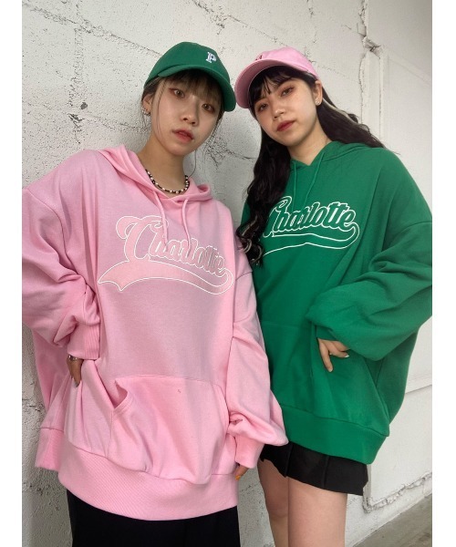 WC（ダブル シー）の「ロゴビッグプルパーカー（パーカー・レディース・ブラウン/ピンク/グリーン/ブラック・FREE）」の15枚目の写真