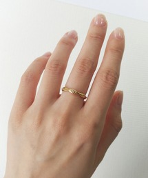 ノワールドプーぺ　オパール　ホワイトサファイア　リング　11号　K10 セール】K10 10th Anniv. オパール X ホワイトサファイア リング